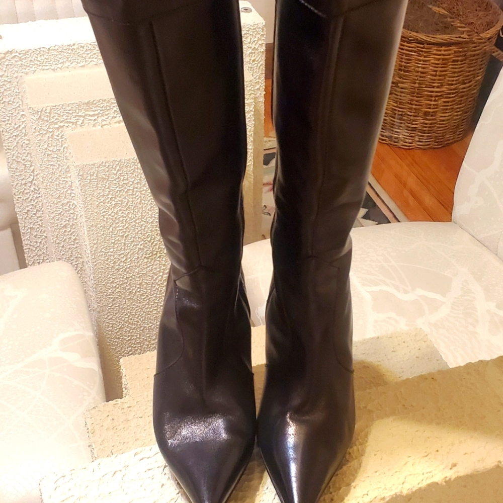 Women Black Leather Boots